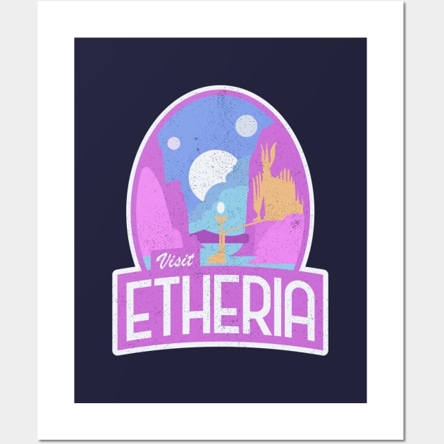 "Visit Etheria" She-Ra Logo Wall Art by EbukaAmadiObi19